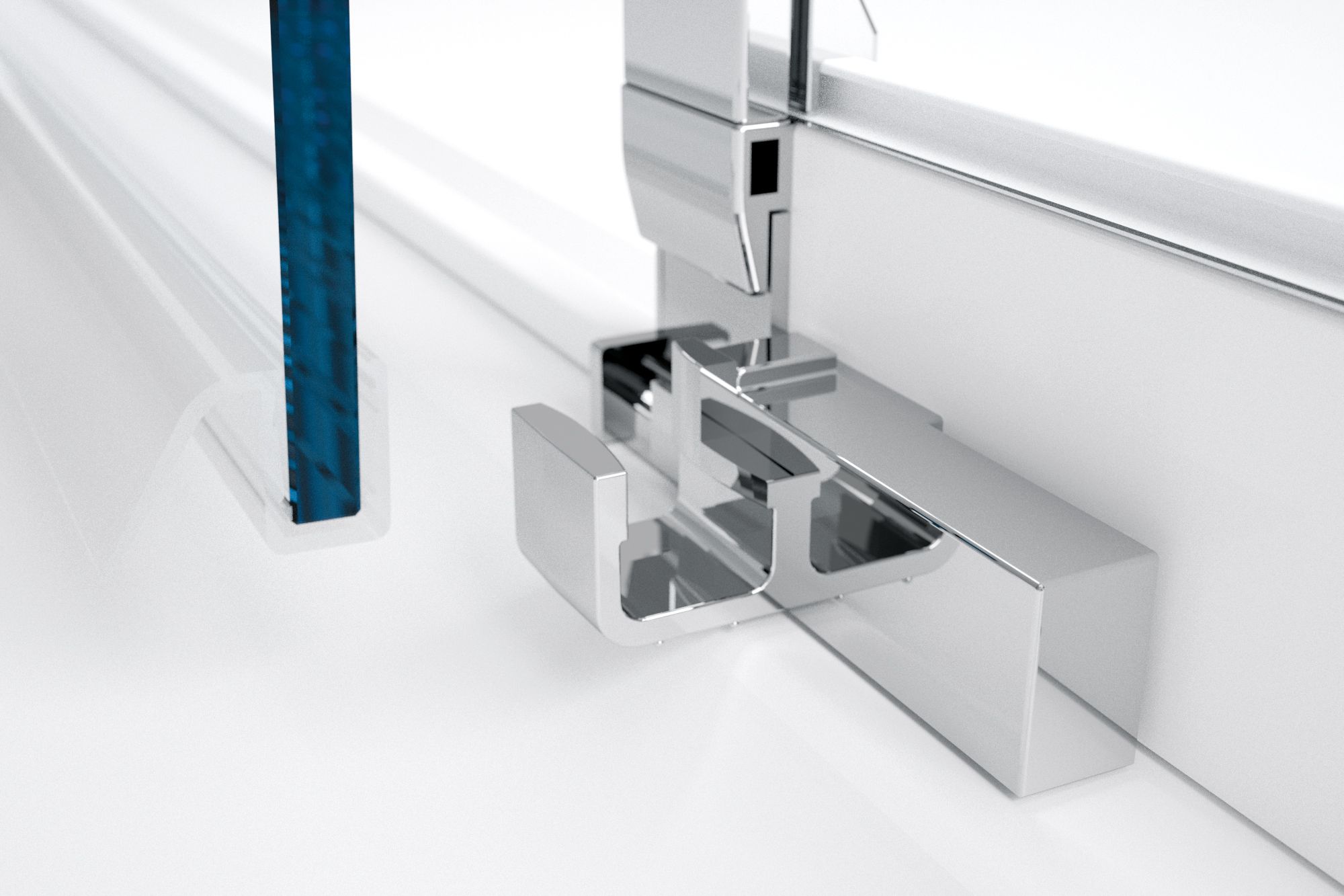 Угловая душевая кабина с раздвижной дверью Novellini Lunes ARCH-00103606 - Вид №4