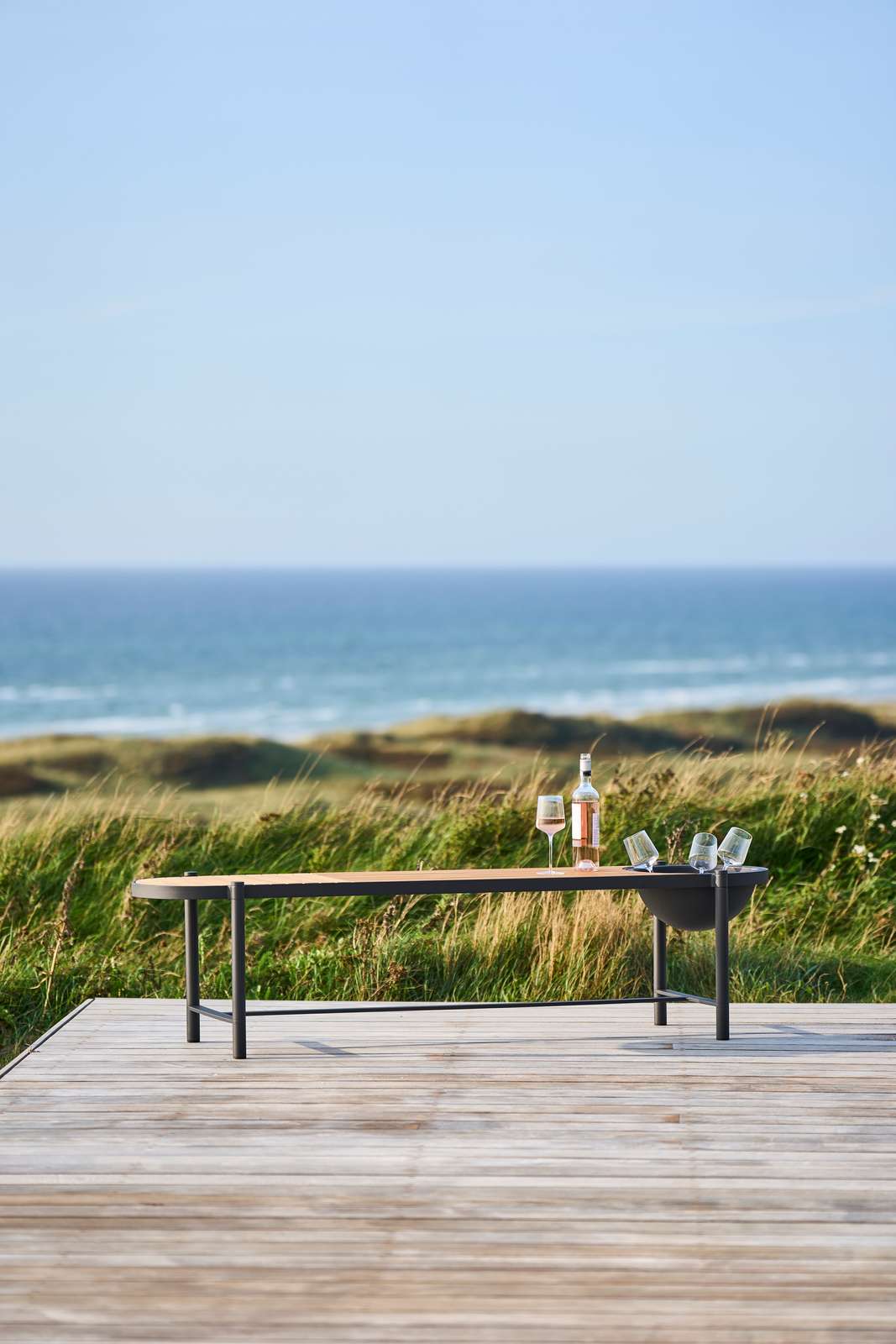 Садовая скамейка из тикового дерева со встроенной плантатором Mindo Mindo 117 ARCH-00046042 - Вид №2