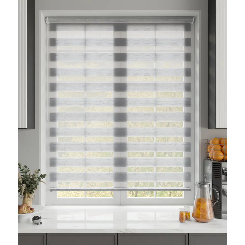 MIAMOZA Рулонная штора день-ночь Москва серая 70x160 см 89411415 STLM-1575767 - Вид №8