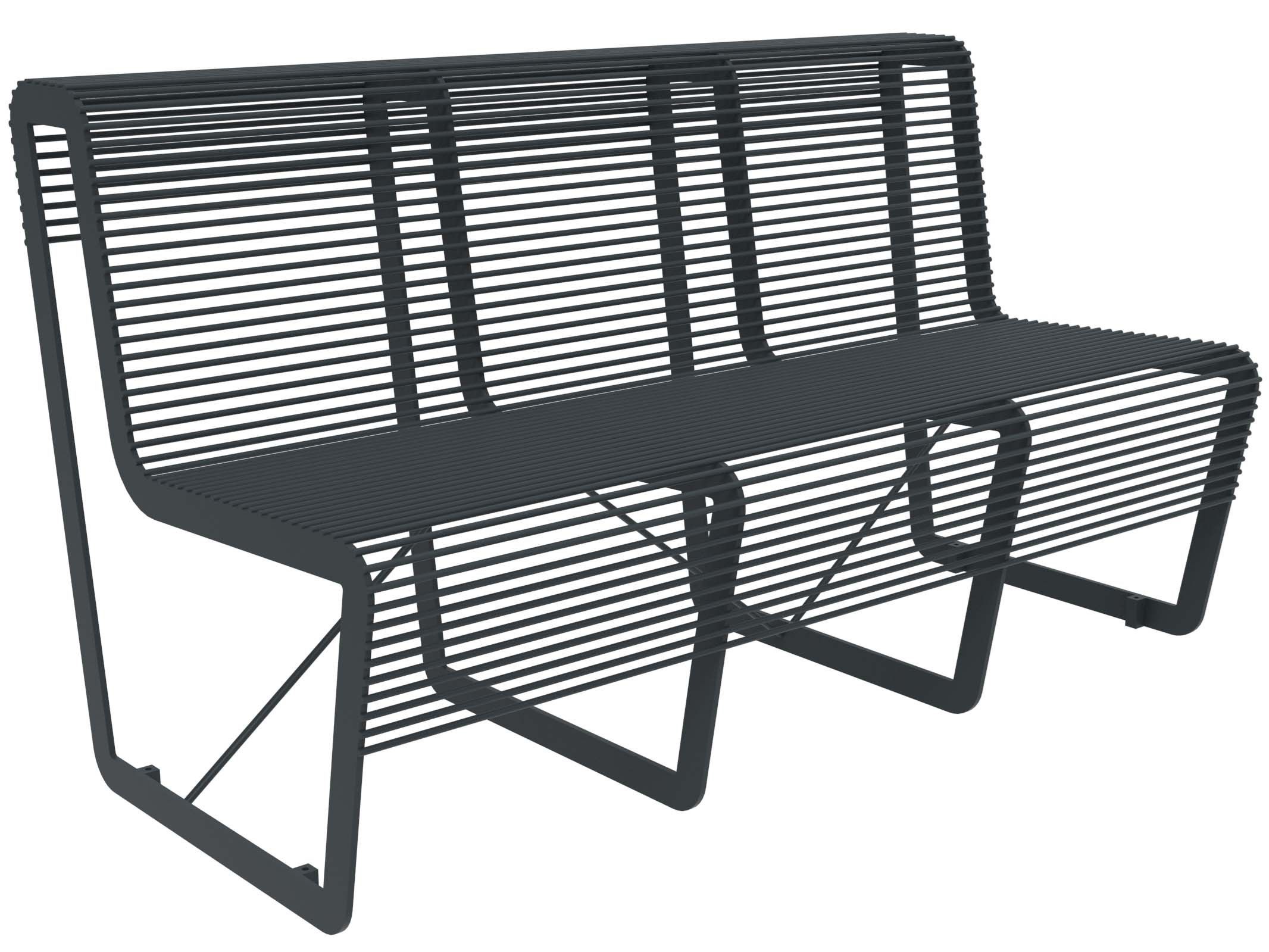 Оцинкованная стальная скамья со спинкой Lazzari Light ARCH-00099033 - Вид №33