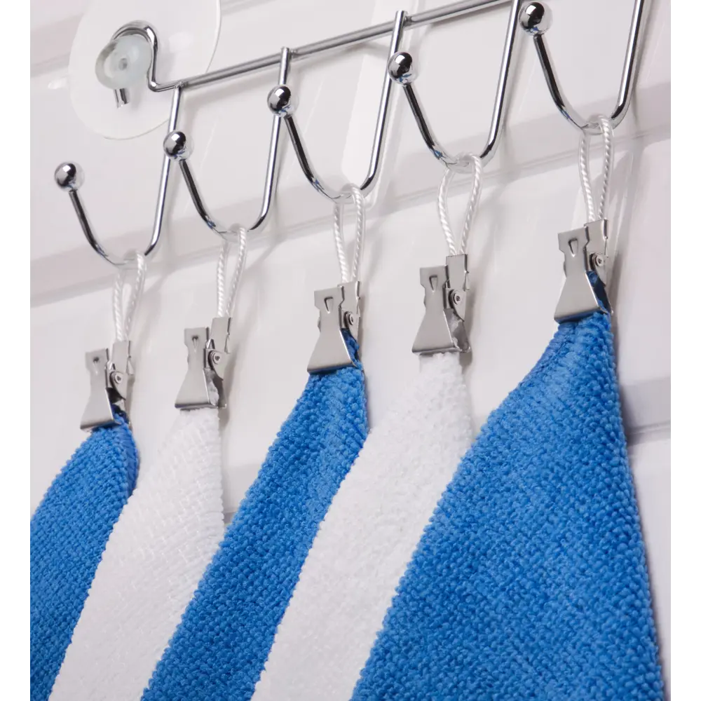 Набор крючков для полотенец KONSENSA металл цвет никель 5 шт STLM-2111178 - Вид №4