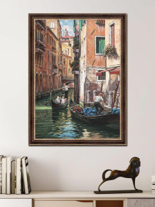 91252505 Картина в раме "Лучи солнца. Венеция" 50/70 см. GRAF 20017/1 STLM-0522207 GRAFIS-ART
