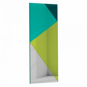 Зеркало-панно напольное из цветного стекла зеленое "Экспириенс-2" GRAUM ДИЗАЙНЕРСКИЕ 304141 Зеркальный;зеленый;бирюзовый