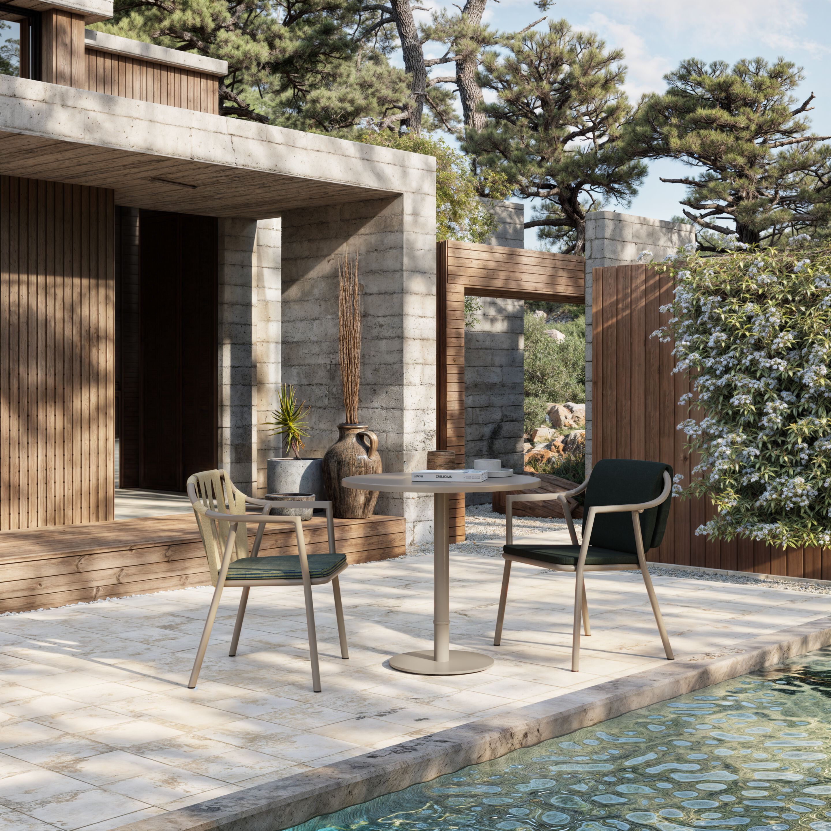 Алюминиевый садовый стул Sunbrella® с подлокотниками YAAZ Monte ARCH-00138219 - Вид №7