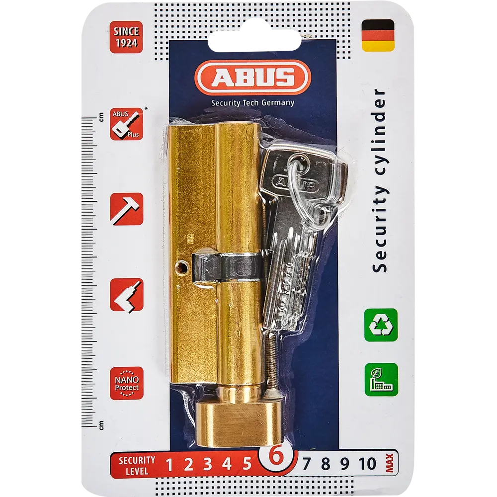 Цилиндр ABUS KD6MM с защитой от взлома, ключ-вертушка, золото 82441706 STLM-0027377 - Вид №3
