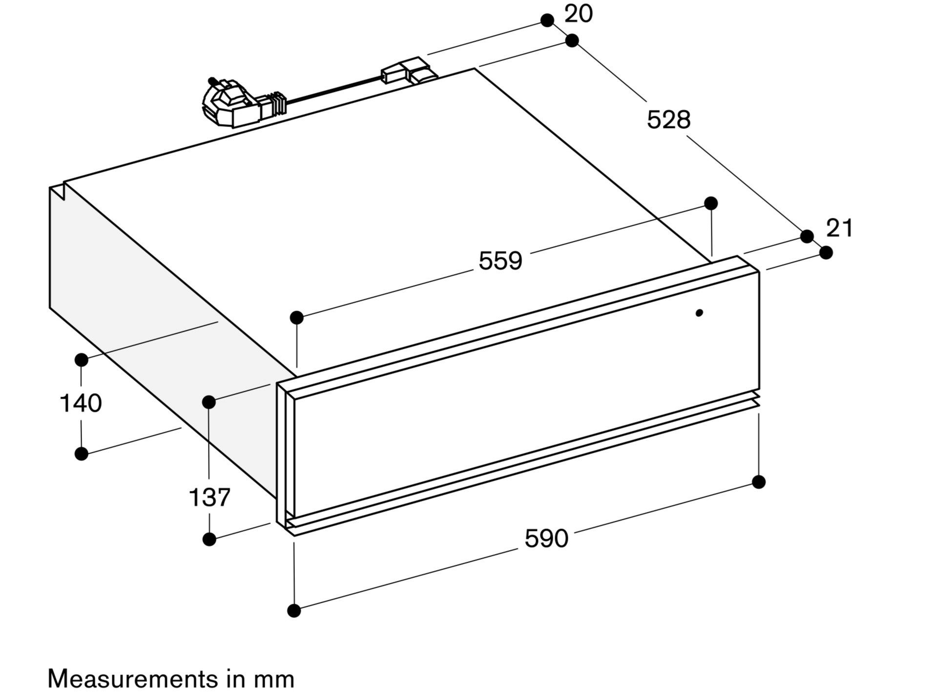Встраиваемый подогреватель еды GAGGENAU серия 200 ARCH-00110015 - Вид №2