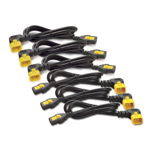 AP8704R-WW Комплект кабелей питания (6 шт.), с фиксаторами, C13 – C14 (90 градусов), длина 1,2м, черный Schneider Electric