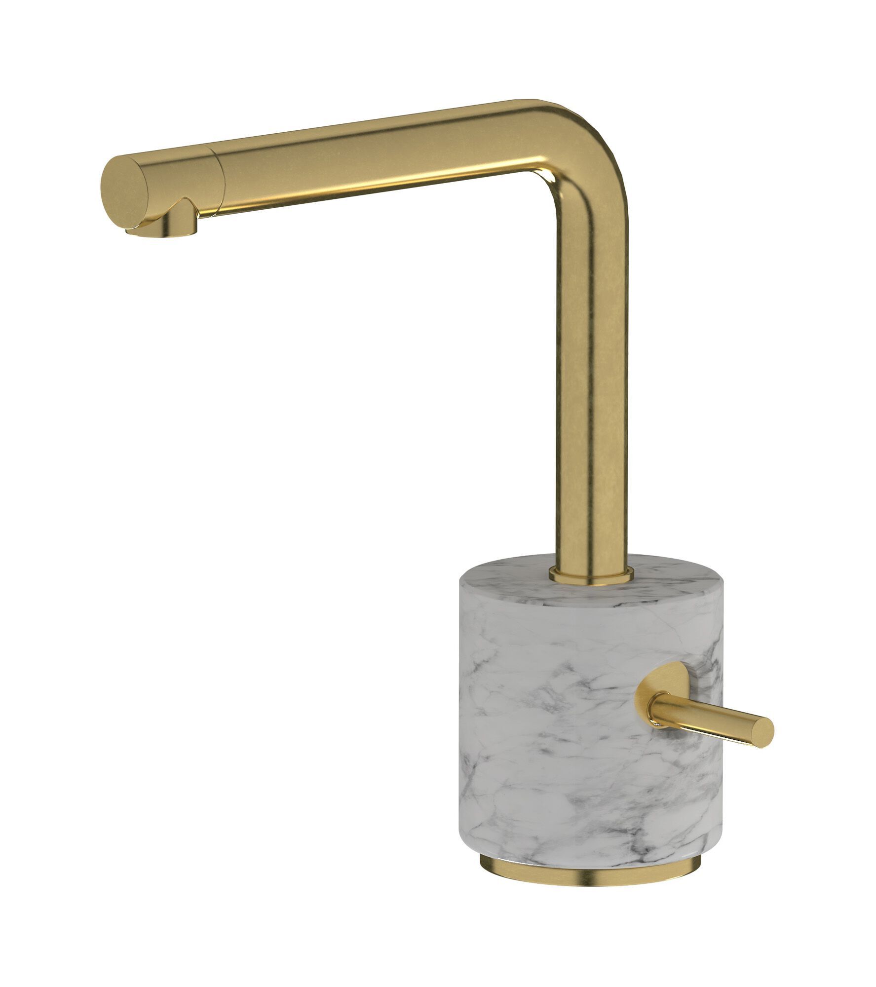 Смеситель для раковины с одной ручкой из мрамора IB мрамор + мрамор Elle ARCH-00119107 - Вид №12