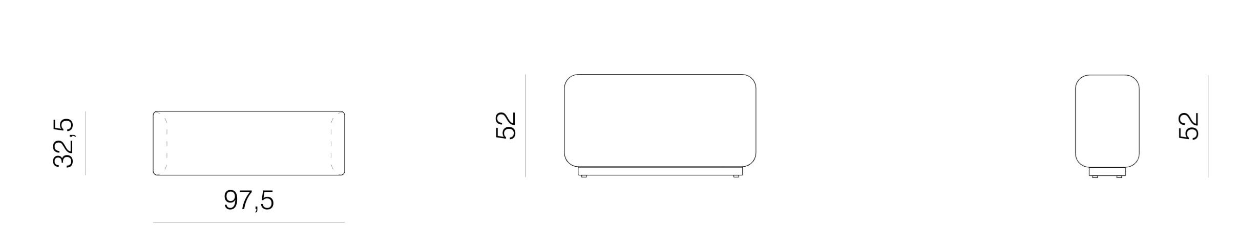 Угловой диван из ткани prostoria Klaster ARCH-00044043 - Вид №4