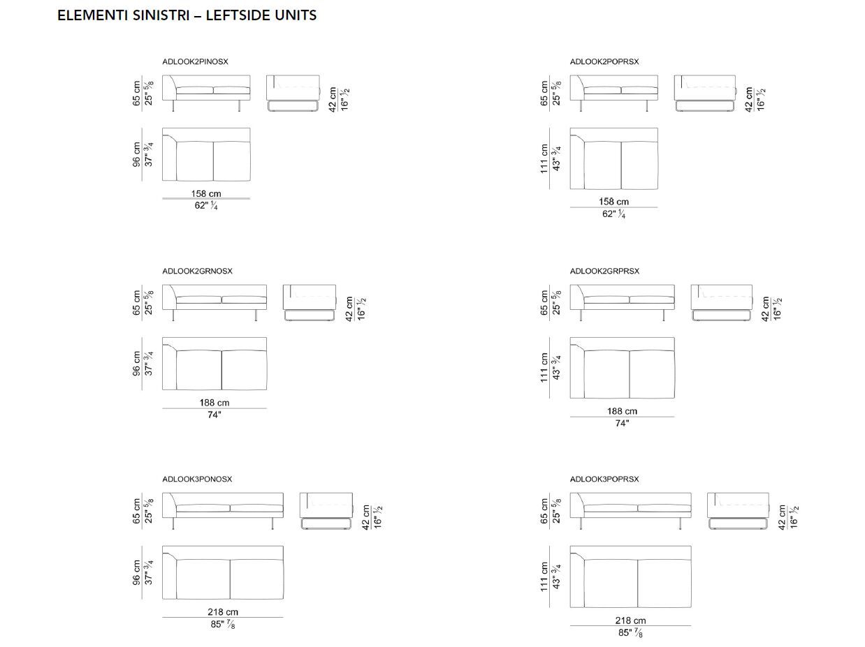 Модульный угловой диван из ткани i 4 Mariani Look ARCH-00001295 - Вид №7