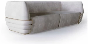 Carpanese Home 3-х местный диван из нубука Contemporary Splendor 3p
