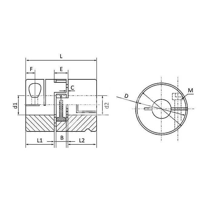 IS3595 Муфта соединительная JC14-C (d=5 мм) ISKRA  - Вид №2
