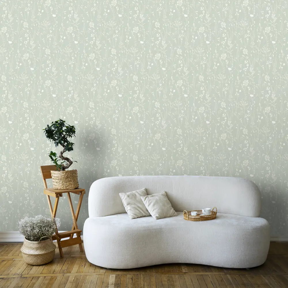 Erismann Marta: флизелиновые обои с растительным узором в зелёной гамме 89427123 STLM-1565822 - Вид №4