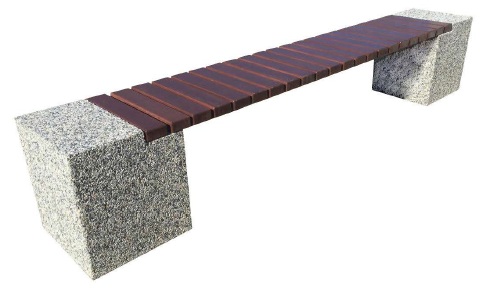 11621 ПОРТО, скамья из бетона LAB.Space  - Вид №2