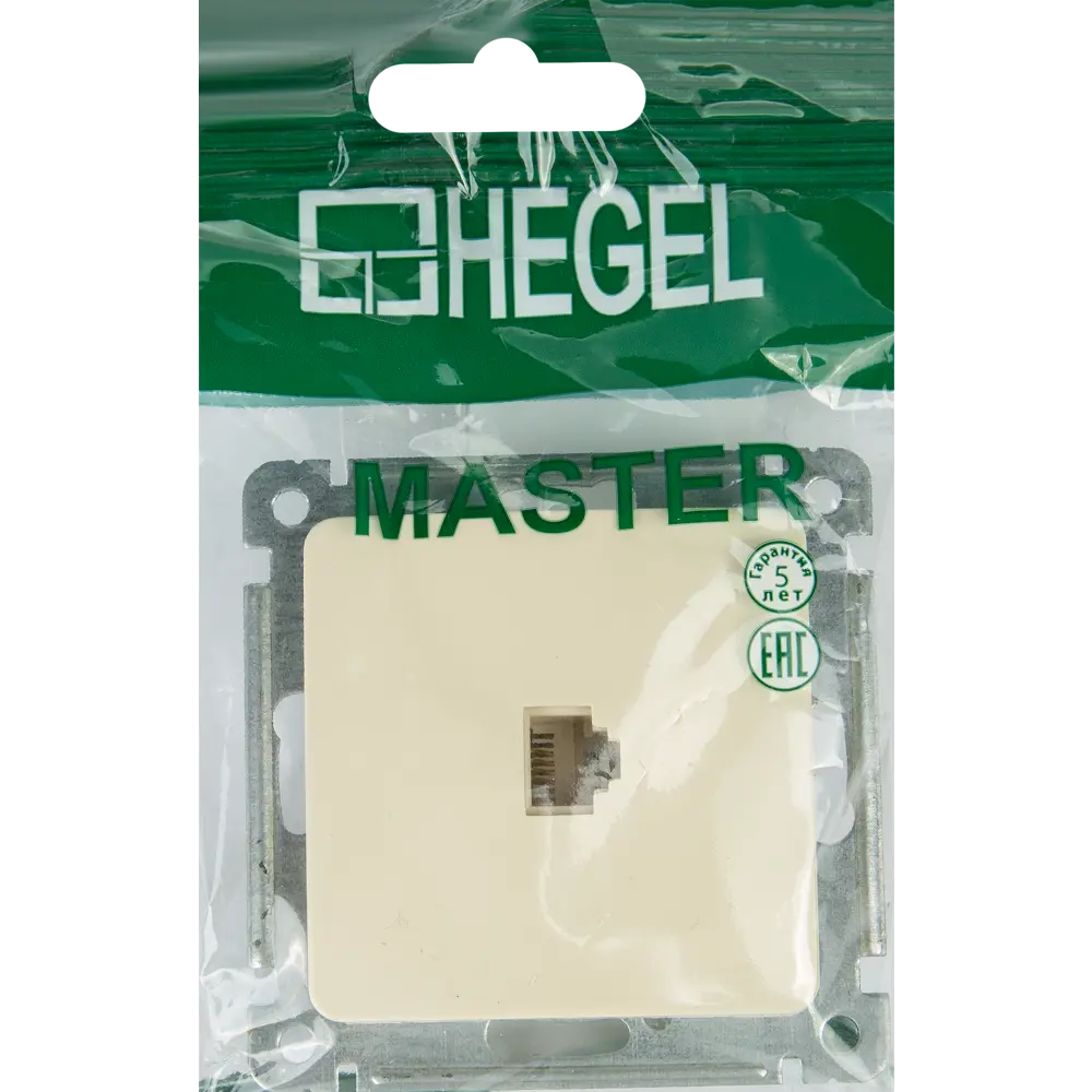 Телефонная розетка встраиваемая Hegel РСТ-400-01 цвет слоновая кость STLM-2120321 - Вид №4