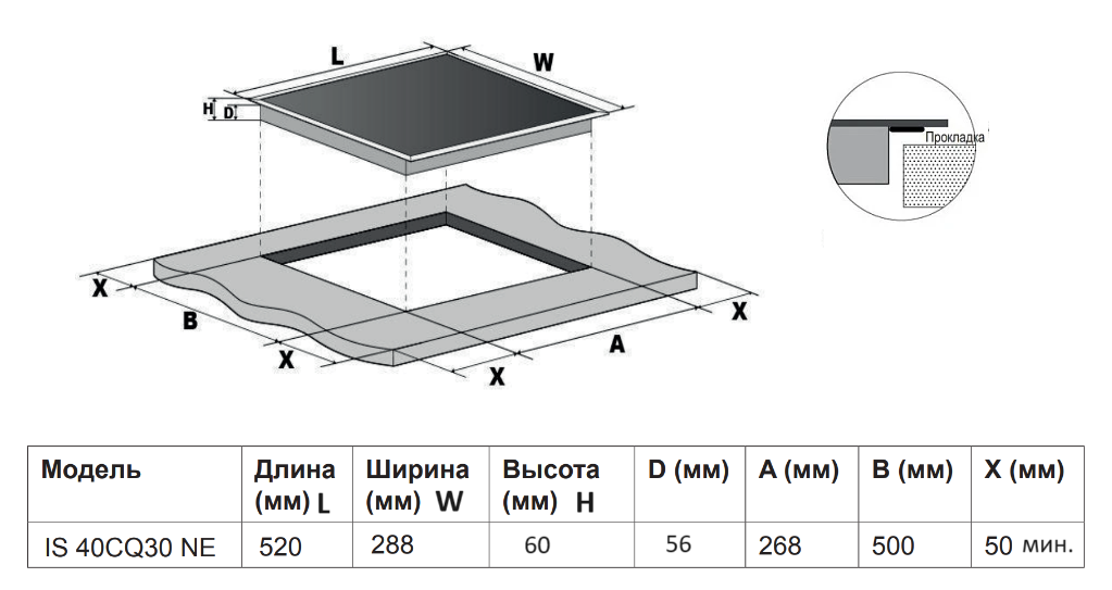 9267986 Индукционная варочная поверхность Indesit IS 40CQ30 NE STDN-0097798 - Вид №5