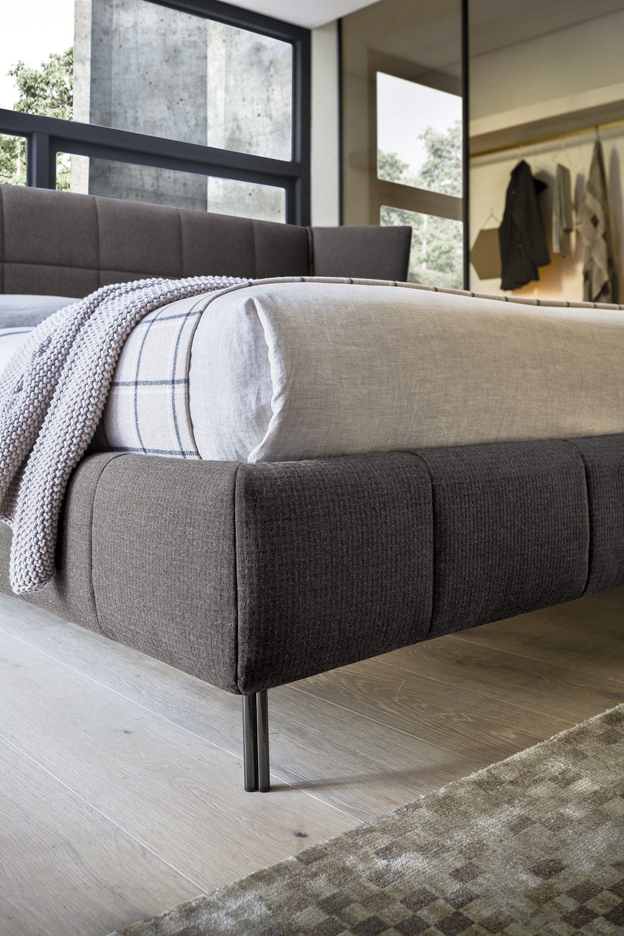 Двуспальная кровать для хранения ткани с мягким изголовьем Felis Bedstories ARCH-00113274 - Вид №6