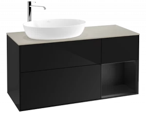 Villeroy&Boch Тумба под раковину Прямоугольная версия F933PDPH Finion Glossy Black Lacquer