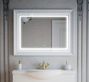91190795 Зеркало для ванной 80 LED SD-00000862 с подсветкой 105х80см Классика STLM-0513724 COROZO