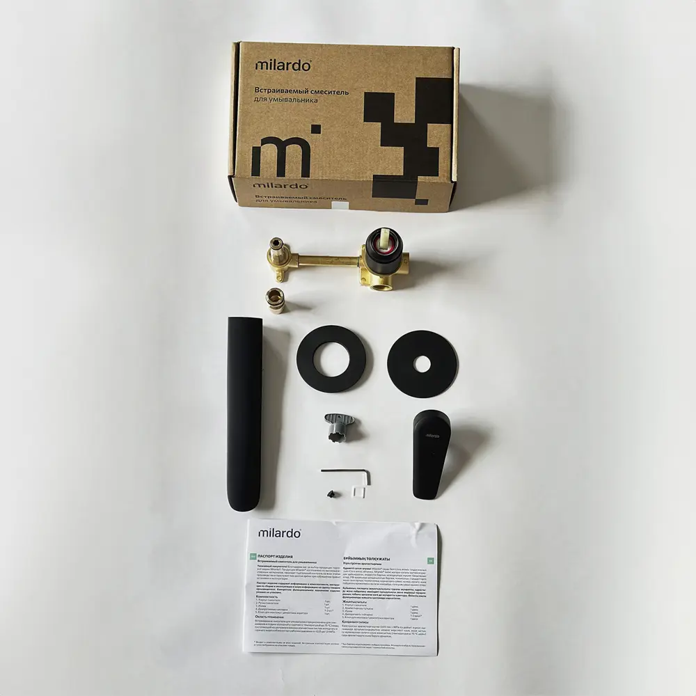 Смеситель Milardo Dale для скрытого монтажа - элегантное решение для современной ванной 89349219 STLM-1000833 - Вид №1