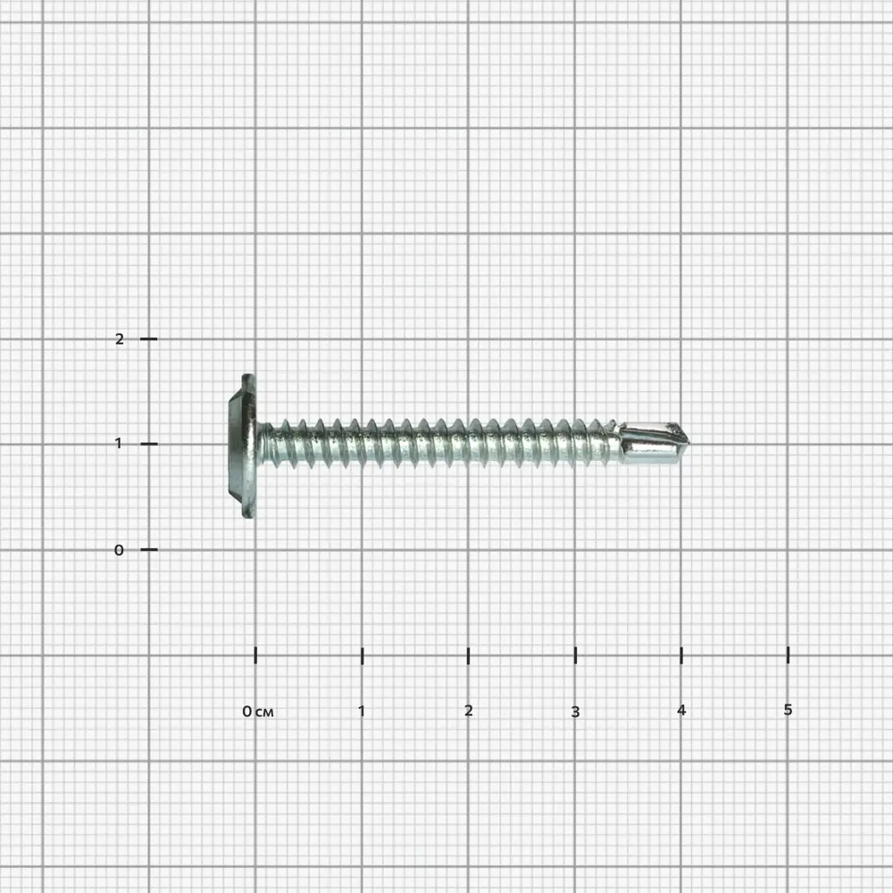 Саморезы по металлу DILWIS с пресс-шайбой со сверлом оцинкованные 4.2x41 мм на вес 89372208 STLM-2179422  - Вид №2