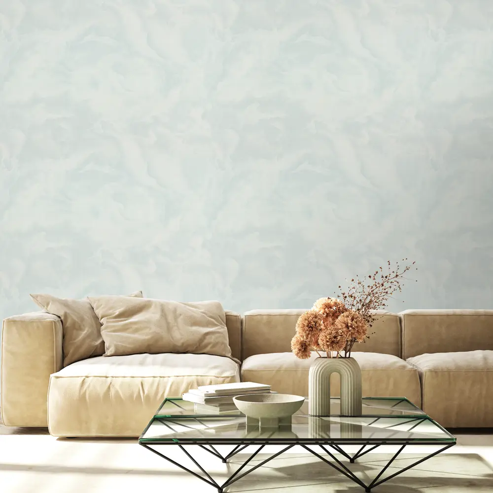 Флизелиновые обои Euro Decor Flora серые рельефные 1.06 м 89437899 STLM-1582415 - Вид №3