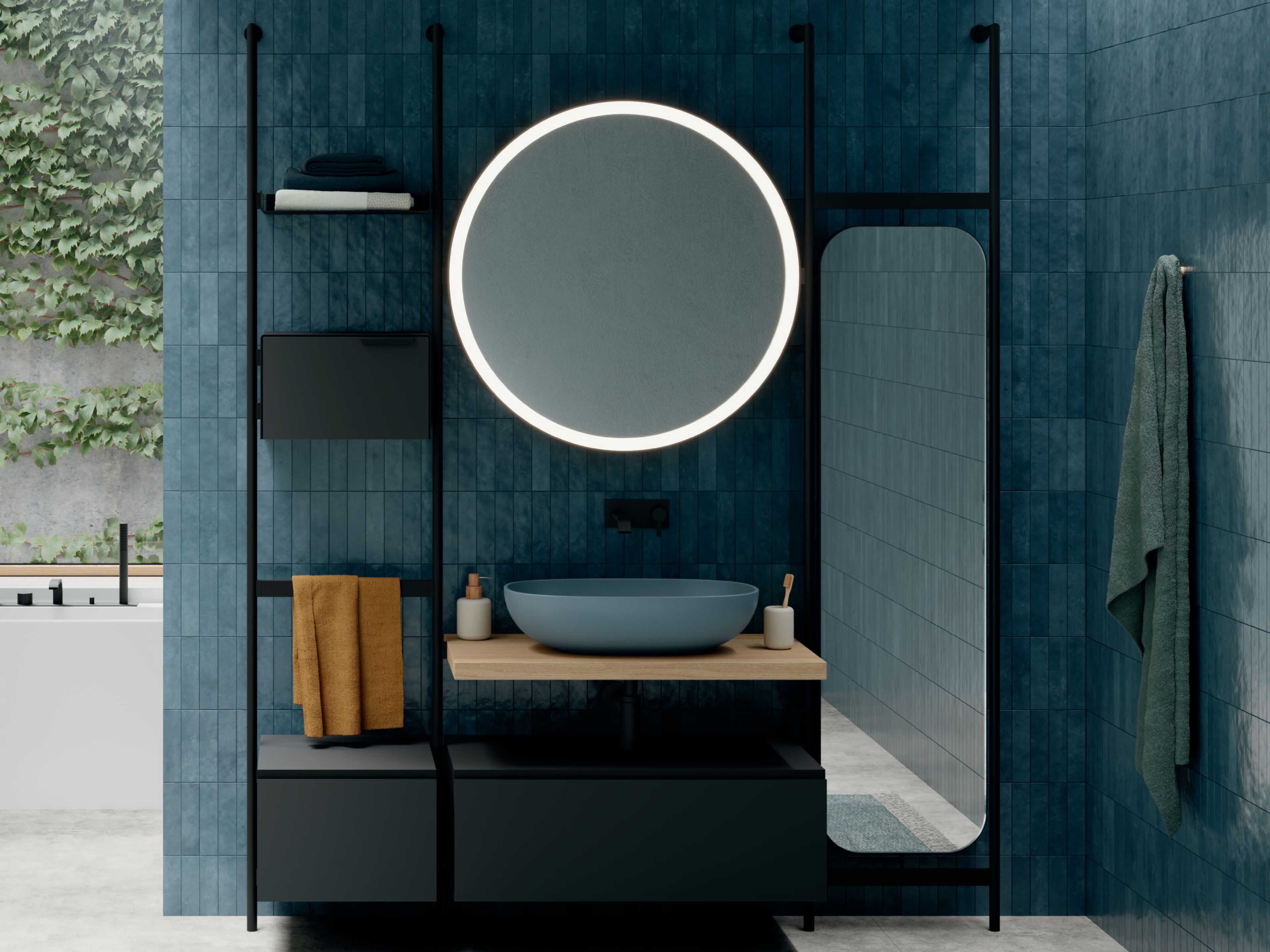 Умывальник с зеркалом Nic Over ARCH-00127709