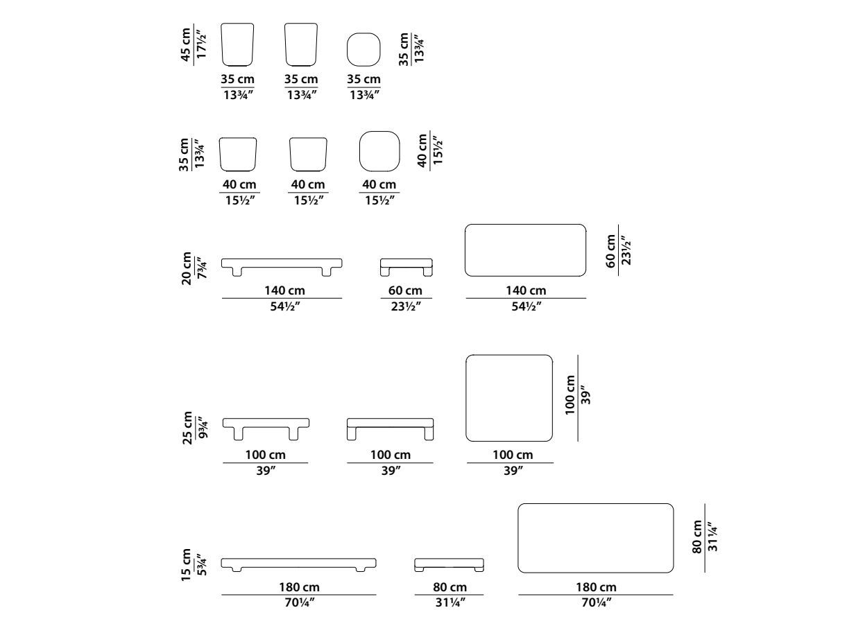 Бетонный садовый столик Baxter BRASILIA ARCH-00060763 - Вид №6