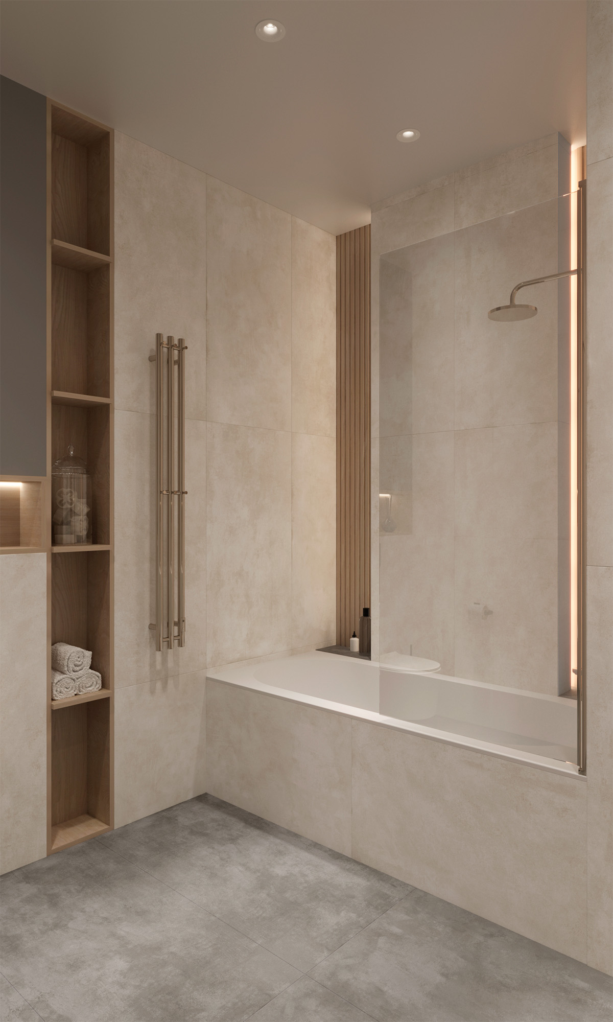 Керамогранит CEMENTUM BIANCO 60х120 Arcadia Ceramica RT7002-A - Вид №3