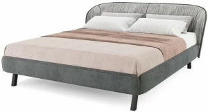 PRADDY Двуспальная кровать из ткани с мягким изголовьем Carnaby Tr001