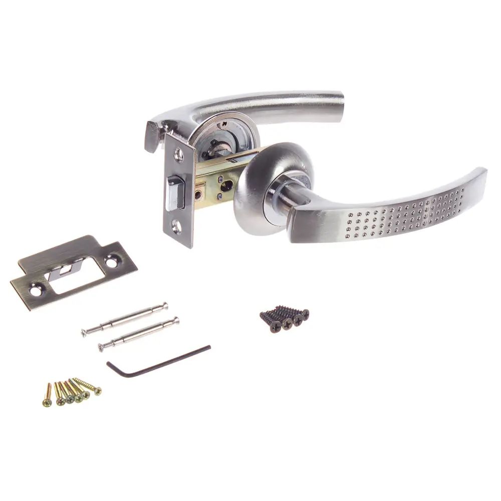 Комплект дверных ручек Фабрика замков FZ SET 11L 100 SN, цвет матовый никель STLM-2073734 - Вид №2