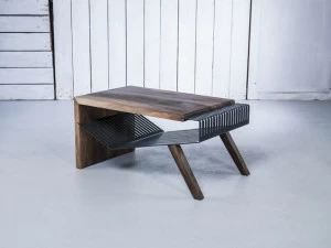 HOOKL und STOOL Журнальный столик из массива дерева с вещевым ящиком Polyline