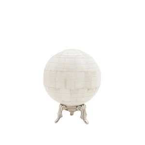 Статуэтка декоративная керамическая белая 13 см "Шар" UNICO ШАР 255402 Белый;серый