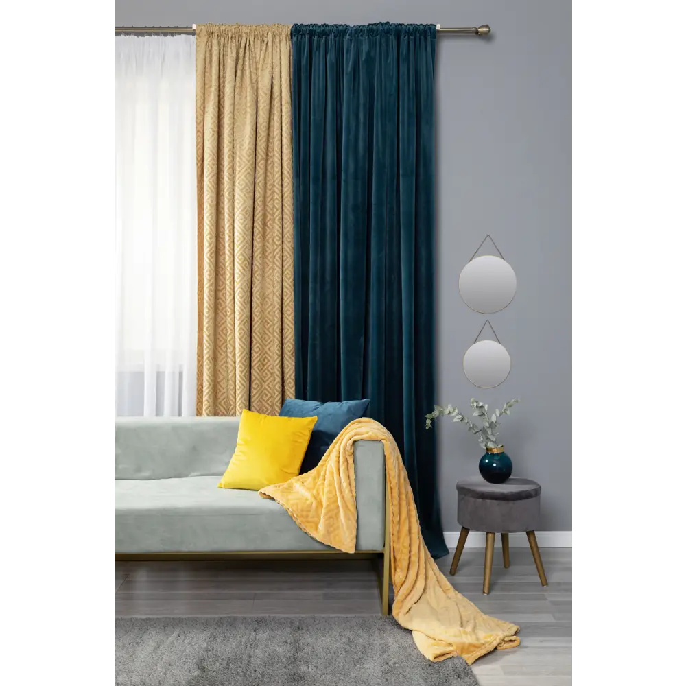 Ваза «Токио» 2, стекло, цвет синий/золотой Santreyd STLM-2166404 - Вид №3