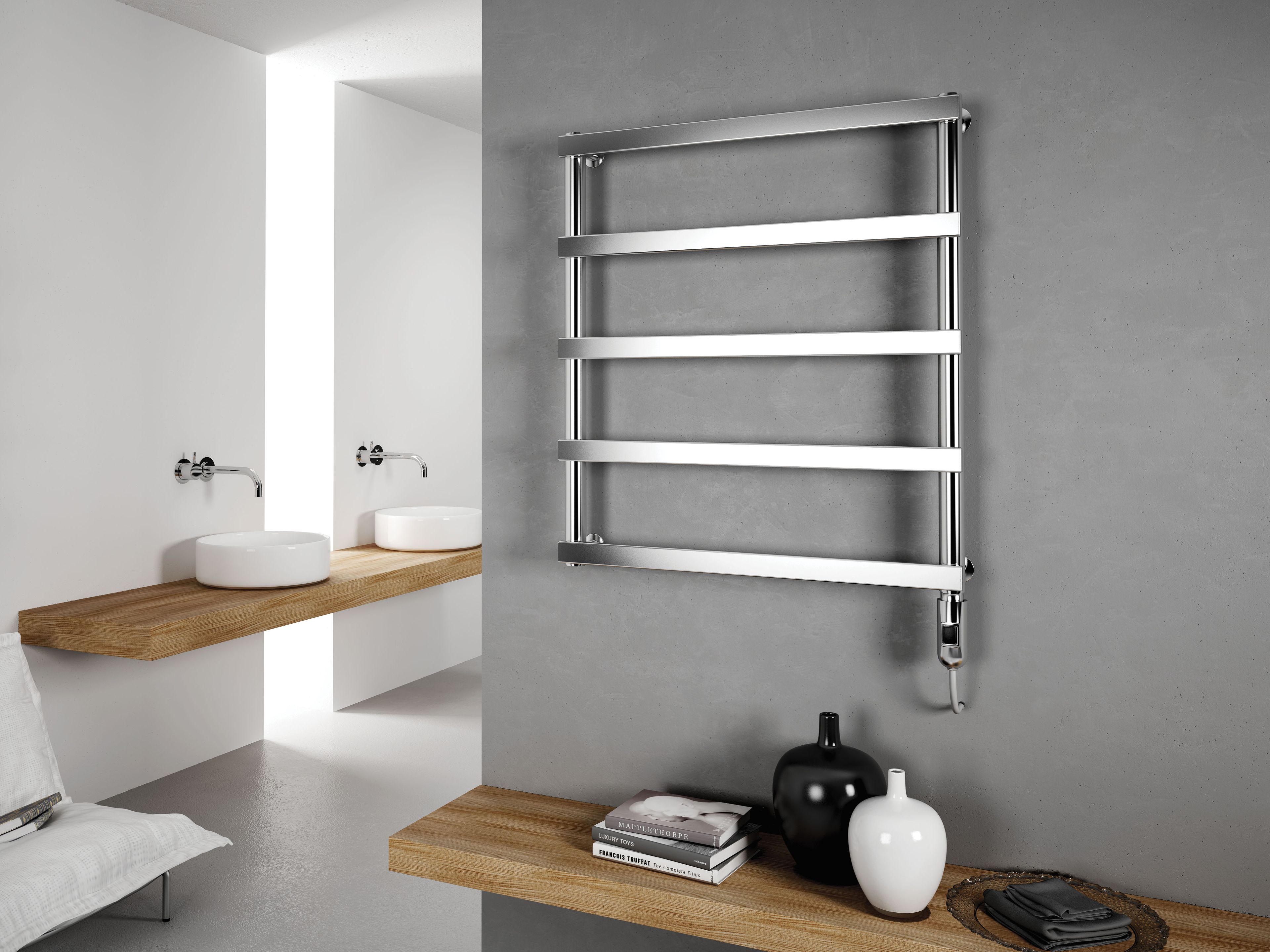 Настенный электрический полотенцесушитель из нержавеющей стали Cordivari ARCH-00141707 - Вид №1