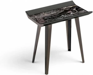 Arketipo Прямоугольный журнальный столик из металла и кожи для гостиной