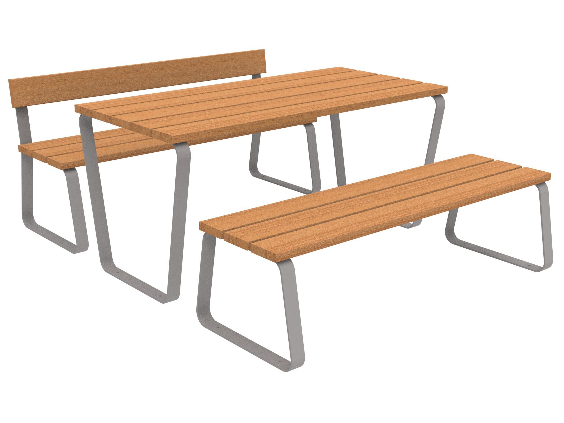 Стол для пикника со встроенными скамейками Lazzari Sunny ARCH-00041799 - Вид №15