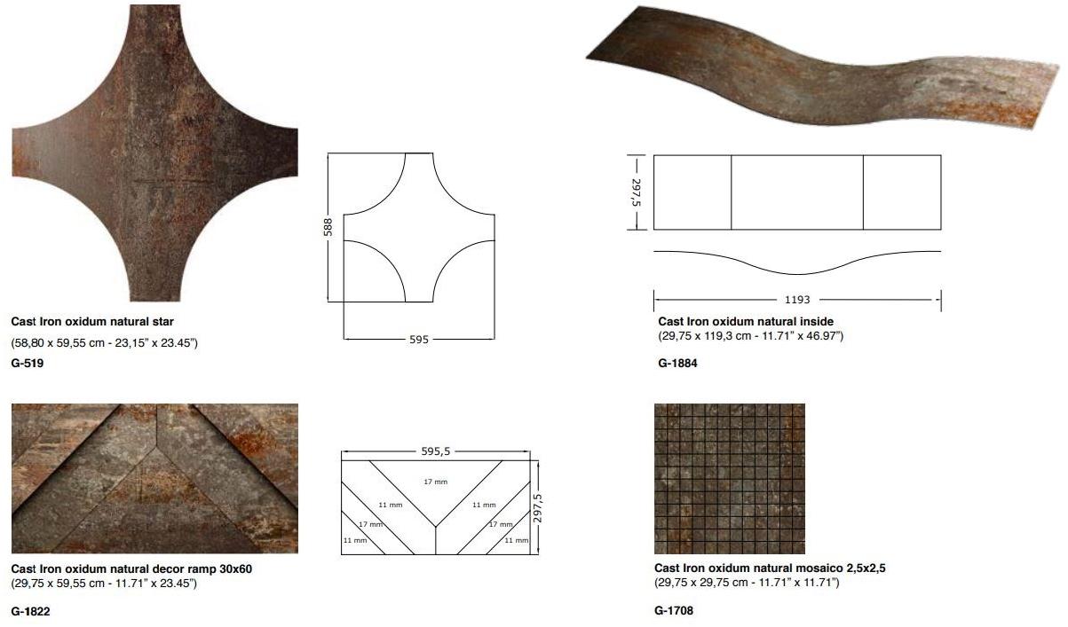 APAVISA Стены / напольная плитка из керамогранита под металл Metallo sun-id-1454763 - Вид №13