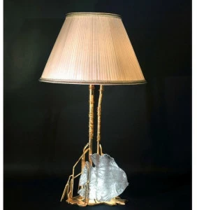 Tisserant Настольная лампа из бронзы Cristallo di rocca