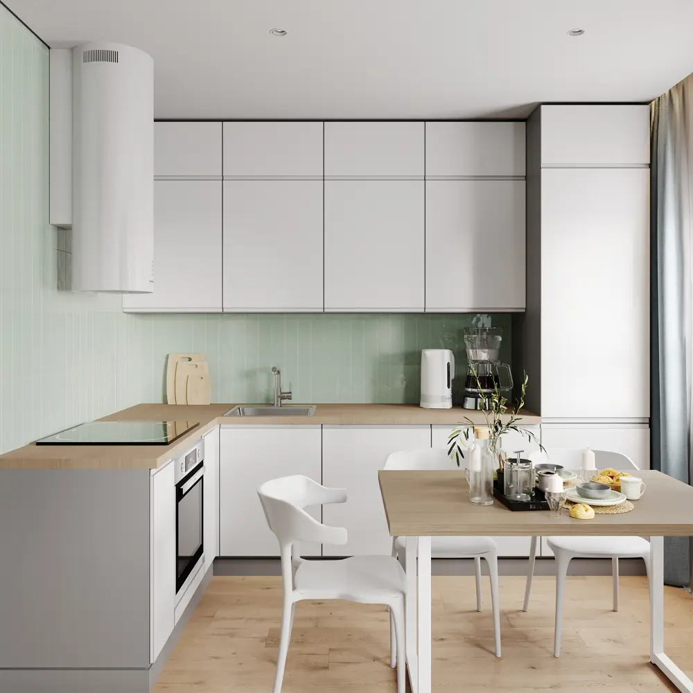 Фасад кухонного шкафа Токио 29.7x102.1 см KONSENSA ЛДСП цвет белый STLM-2036408 - Вид №7