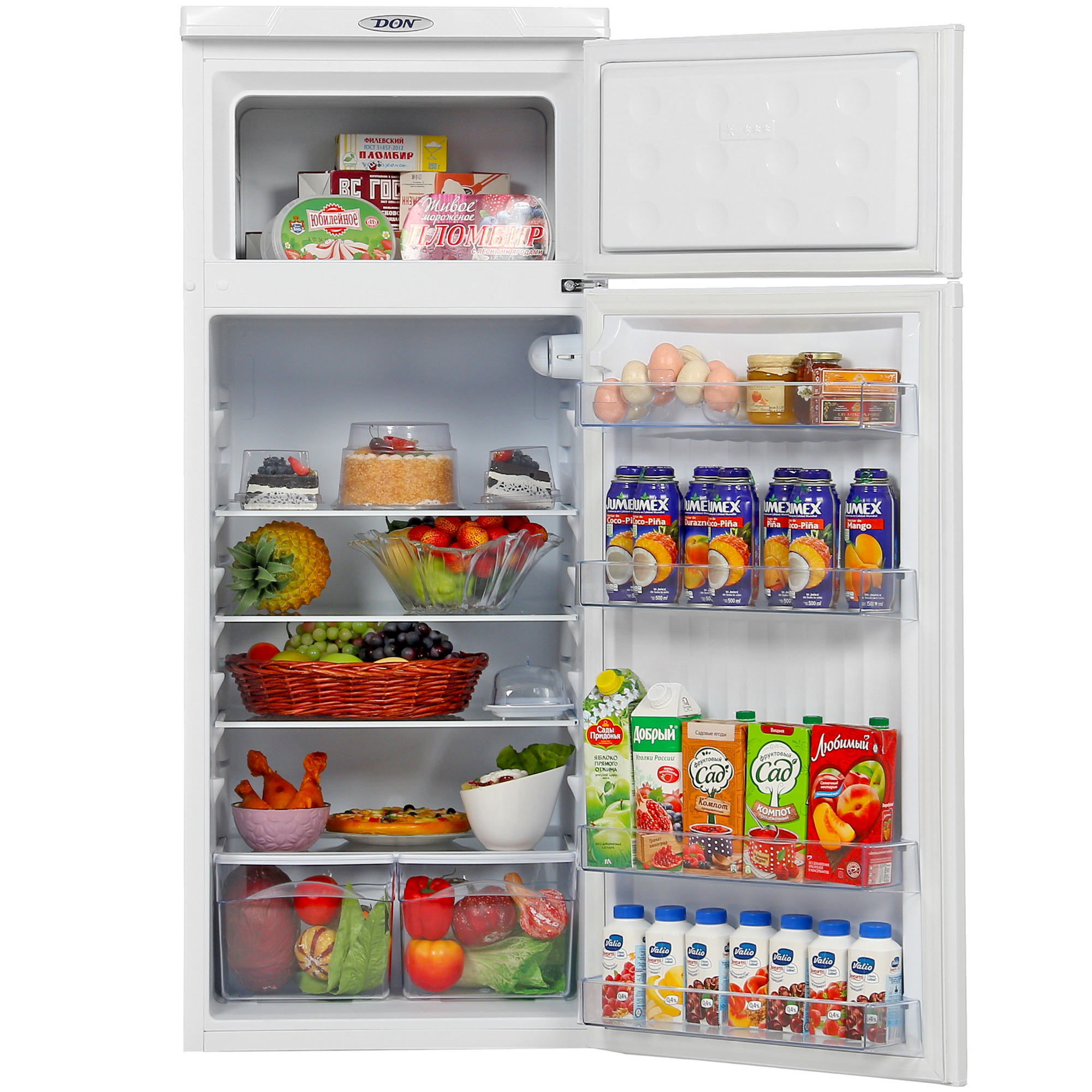 1229523 Холодильник с морозильником   DON R-216 B белый STDN-0108425 - Вид №5