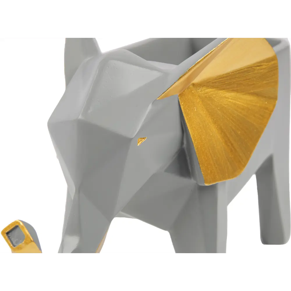 Горшок цветочный Слон CD-DEC-PL-4131 19x11x13.5 см v0.5 л пластик серый Santreyd Дизайн STLM-2031394 - Вид №2