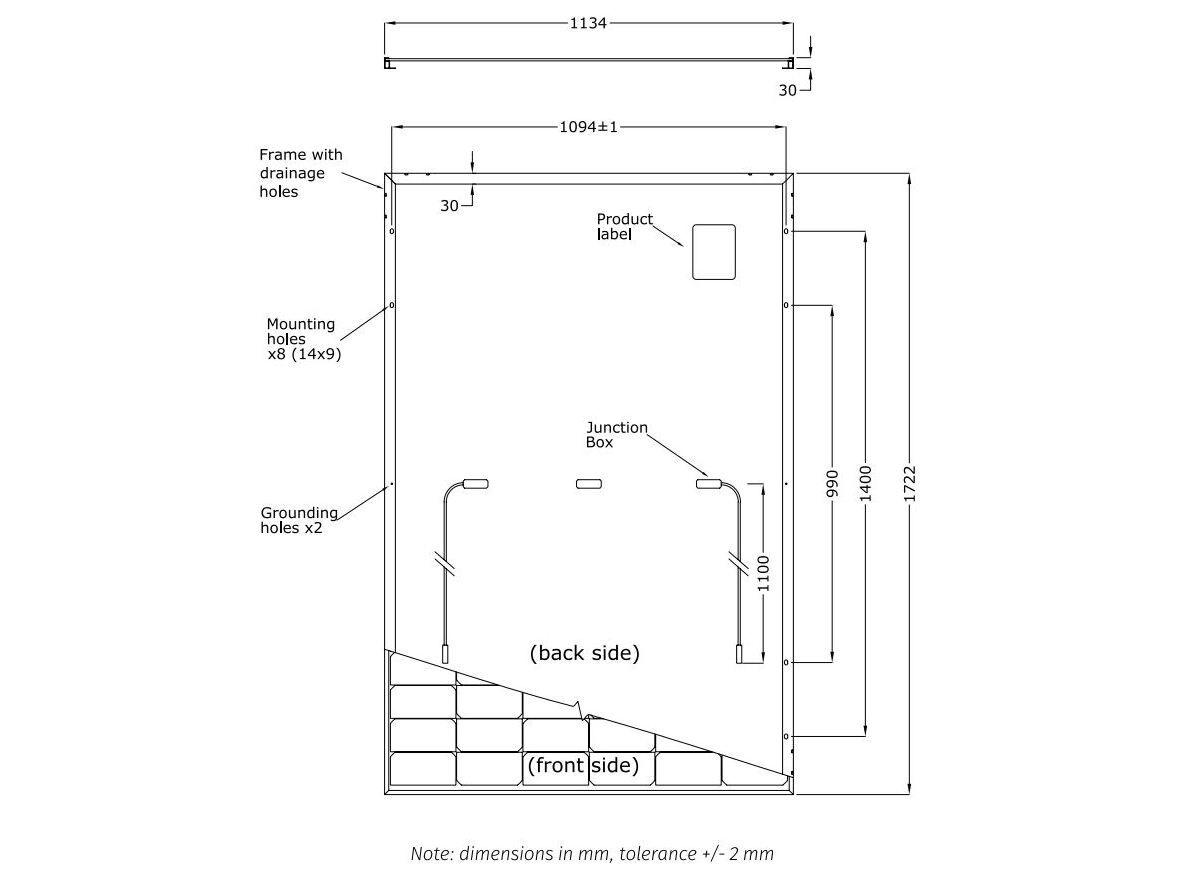 Монокристаллический фотоэлектрический модуль FuturaSun Silk ® Nova ARCH-00067533 - Вид №3