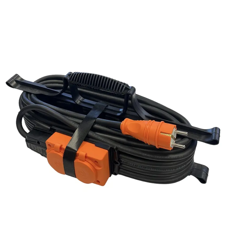 Удлинитель силовой Itok i-connect-color-SUR-KG-215-2-54-30-orange 2 розетки 2x1.5 мм 30 м 3500 Вт цвет оранжевый