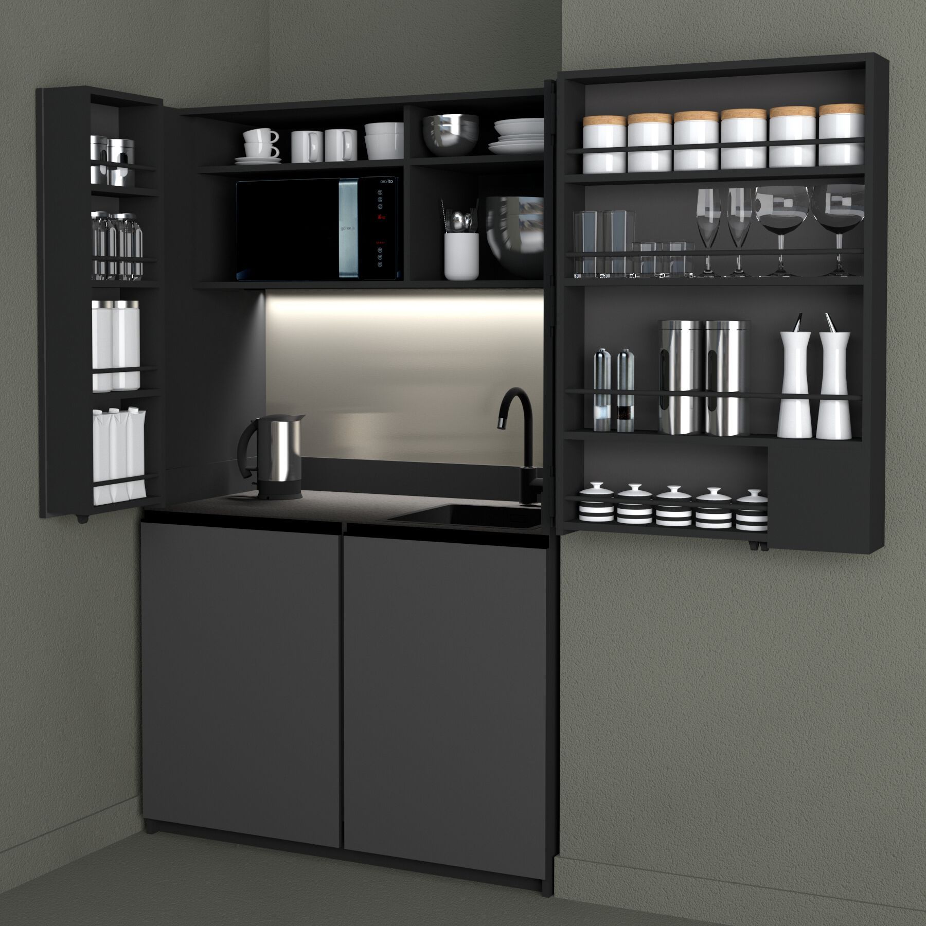 Мини-кухня Dizzconcept Pop-up kitchen Pia ARCH-00143531