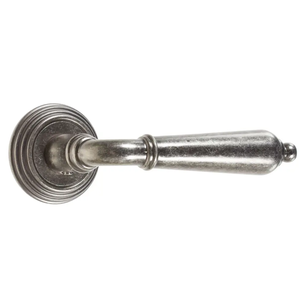 Ручки дверные на розетке EDS-V203 AGED, цвет серебро EDSON STLM-2178750