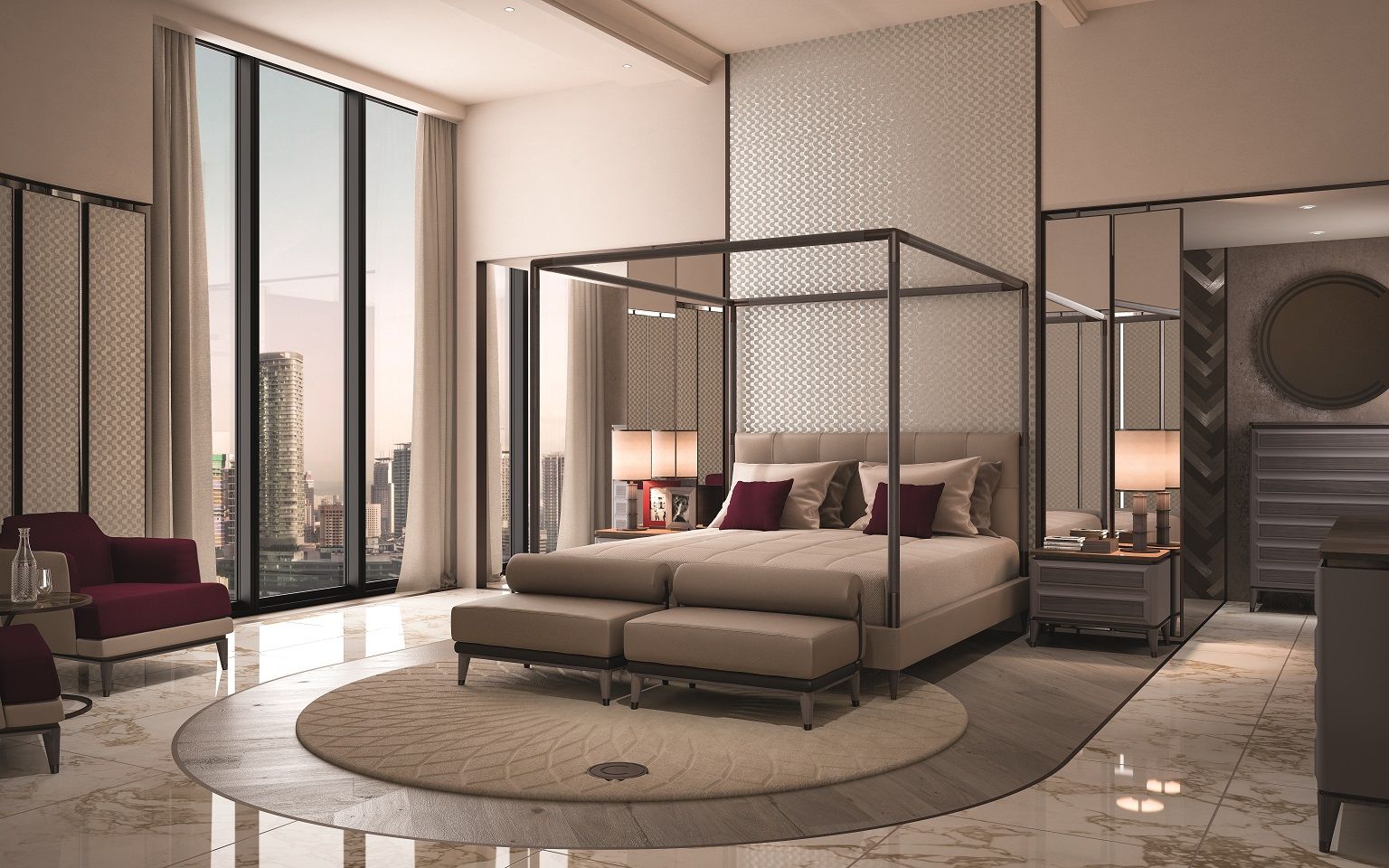 Деревянная прикроватная лампа CPRN HOMOOD Blue Moon ARCH-00064419 - Вид №1