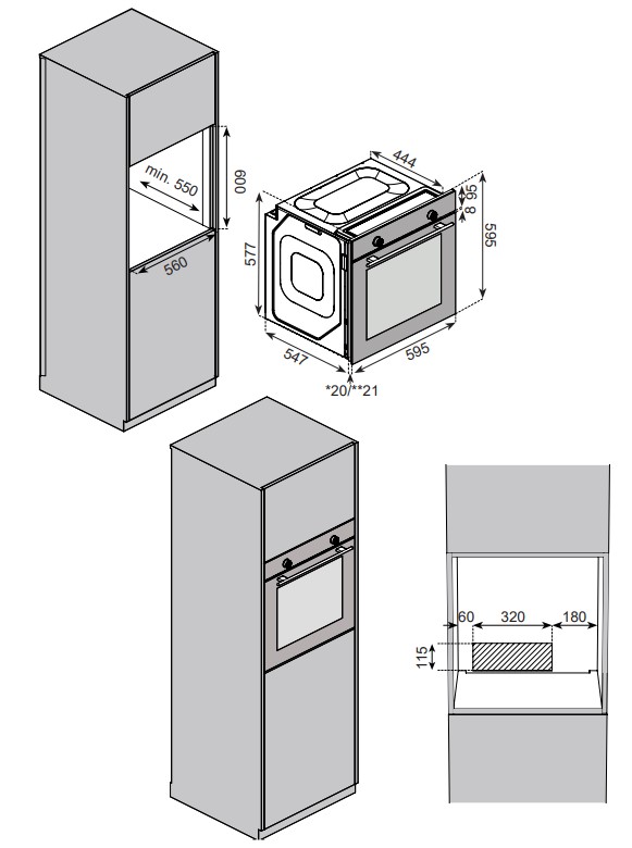 9236309 Электрический духовой шкаф Jacky's JO EB8638 черный STDN-0022948 - Вид №9
