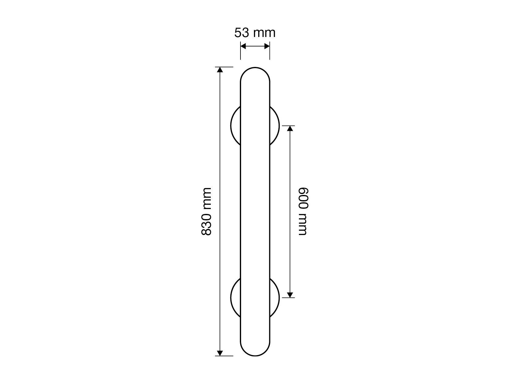 Классический стиль латунная ручка с кристаллами Swarovski® LINEA CALI' Otello Crystal ARCH-00009829 - Вид №2
