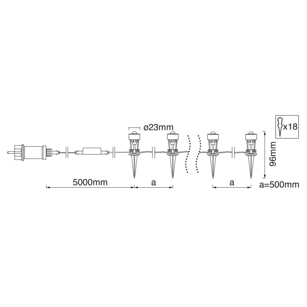 Садовый светильник ночник 18P RGB 4 Вт 680 Лм IP65 LEDVANCE STLM-2107378 - Вид №6